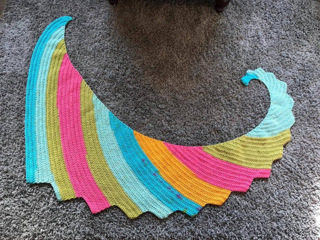 Surf's Up Shawl Crochet Pattern